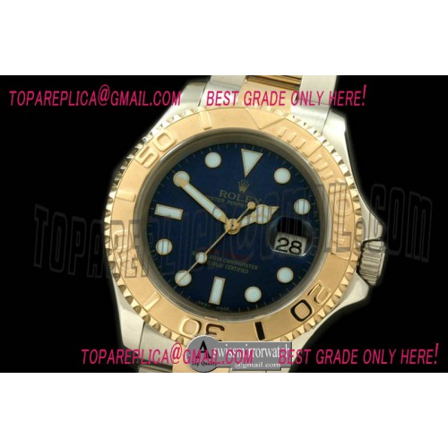 Rolex Yachtmaster Men SS/YG TT Blue Asian 2836/3135