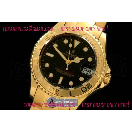 Rolex Yachtmaster Mid YG Black Asian Eta 2836/3135