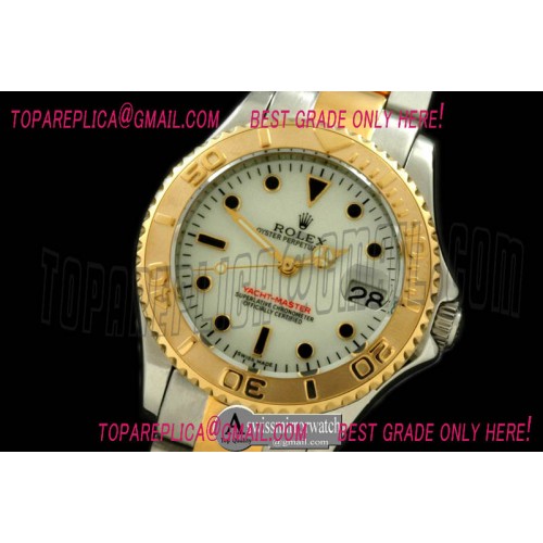 Rolex Yachtmaster Mid SS/YG White Swiss 2836/3135