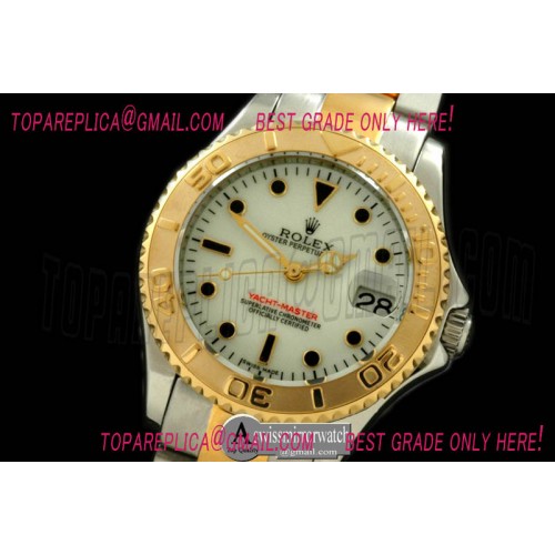 Rolex Yachtmaster Mid SS/YG White Asia 2813