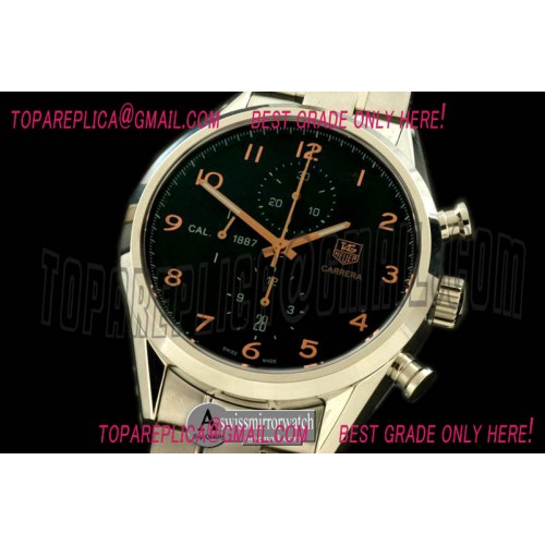 Tag Heuer Carrera 1887 Vintage Chrono SS/SS Black A-7750