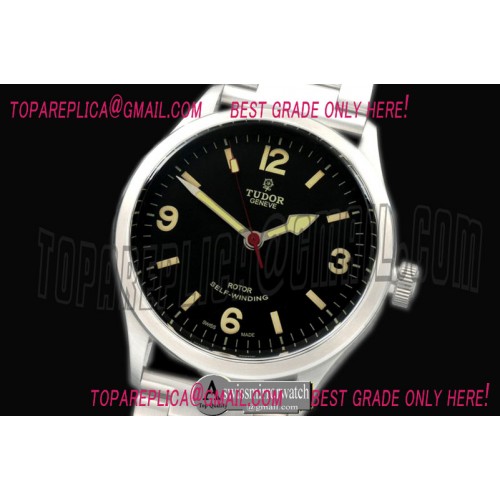 Tudor Heritage Ranger SS V6F 1:1 Best Edition Black Dial on SS Bracelet A2824