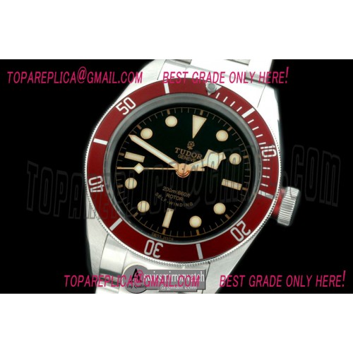 Tudor Heritage Black Bay SS/SS Black/Red Asian 2813