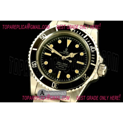 Tudor Vintage 5514 Style No Date Submariner Asia 2836