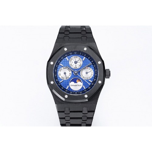Audemars Piguet Royal Oak 41mm Perpetual Calendar 26579CE Blue SS BBS Best Edition on Black SS Bracelet A5134