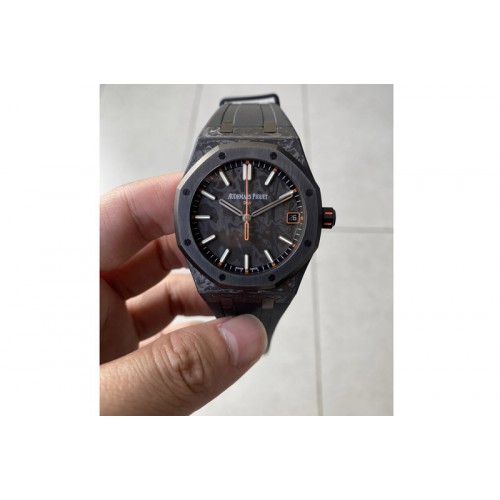 Audemars Piguet Royal Oak 15500 NTPT Diw  1:1 Best Edition Black Dial With Orange  on Bracelet SA4302 Super Clone