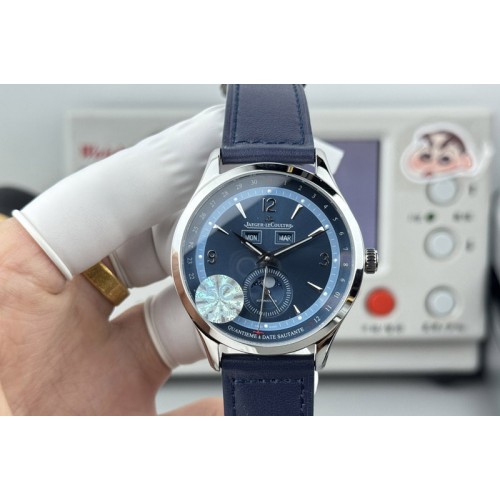 Jaeger-LeCoultre 1558420 SS 5C Factory Best Edtion 39mm Blue Dial on Blue Leather Strap JL8661