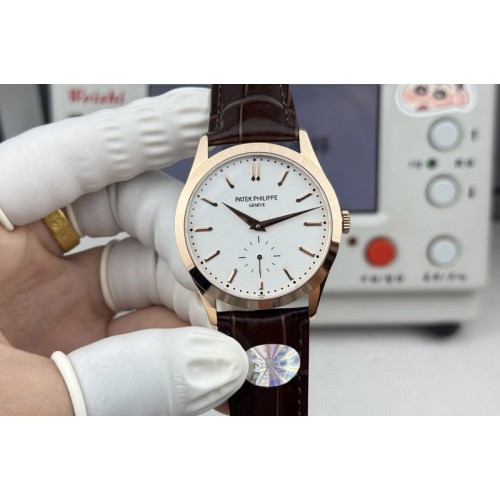 Patek Philippe Calatrava 6119 RG SDF Best Edtion White Dial CH30-255PS(Gain Weight)