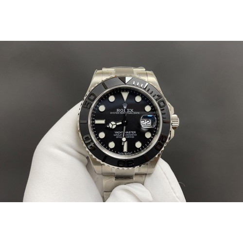 Rolex Yacht-Master 226627 Titanium QF 1:1 Best Edition Black Dial on Titanium Bracelet VR3235