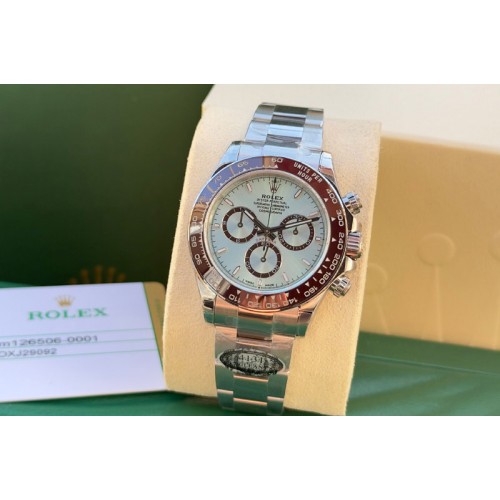 Rolex Daytona 126506 C1 1:1 Best Edition Ice Blue Dial Stick Markers on Bracelet DD4131 Rolex Daytona 126506 C1 1:1 Best Edition Ice Blue Dial Stick Markers on Bracelet DD4131