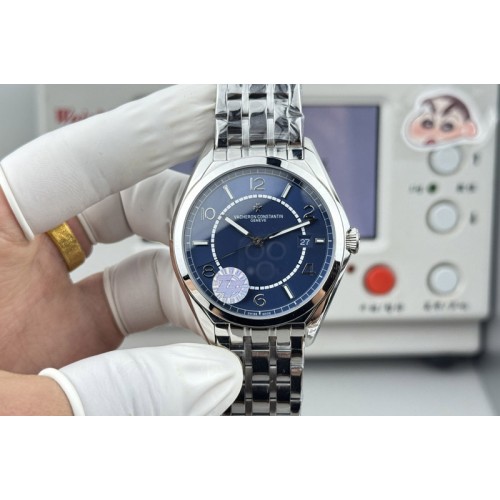 Vacheron Constantin Fiftysix SS 40mm ZF 1:1 Best Edition Blue Dial on RG Bracelet A1326
