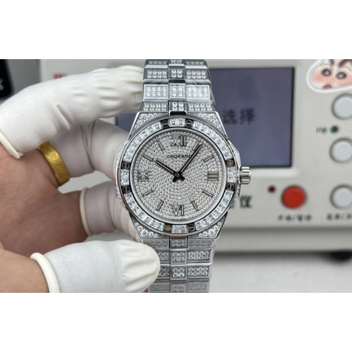 Chopard AlpineEagle 41MM SS Full Diamond on Chopard 01.01-c