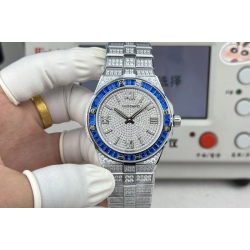 Chopard AlpineEagle 41MM SS Full Diamond on Chopard 01.01-c