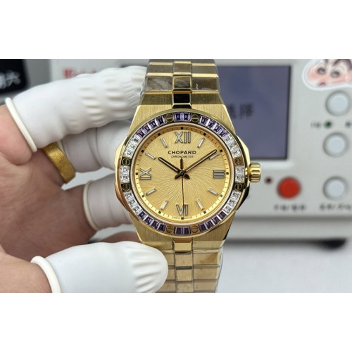 Chopard AlpineEagle 41MM YG Diamond Bezel on Chopard 01.01-c