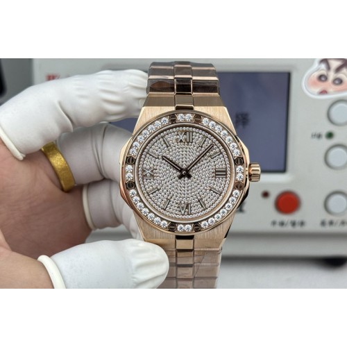 Chopard AlpineEagle 41MM RG Diamond Bezel and Dial on Chopard 01.01-c