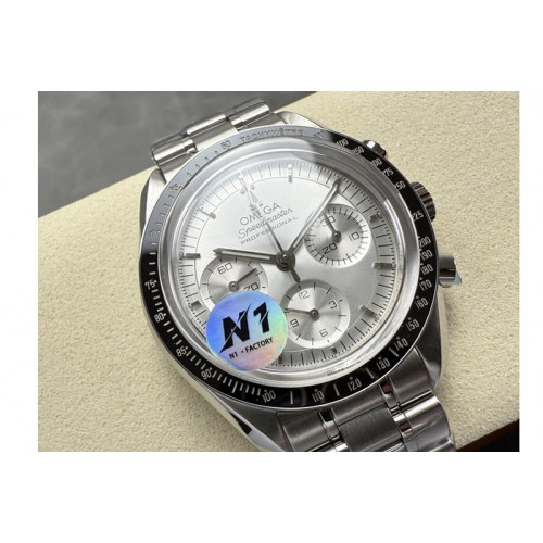 Omega Speedmaster Professional SS N1F Best Edition Silver Dial On SS Bracelet Asian 3861