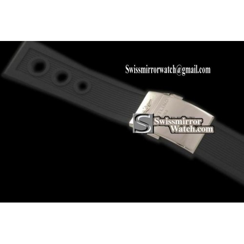 Replica Breitling Rubber Diver Strap For Breitling Watches 24/22 -Black