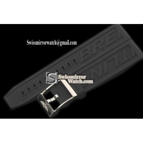 Replica Breitling Rubber Strap 2008 Breitling Watches 22/20 - Black