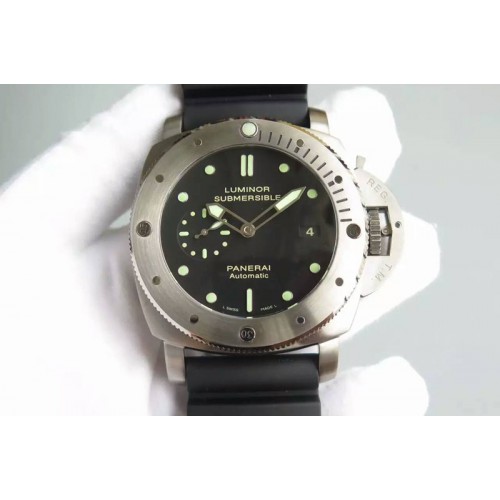 Panerai PAM305 Q Titanium V6 1:1 Best Edition on Black Rubber Strap ZP9000