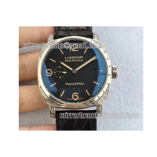 Panerai Chrome Hearts 925 Silver Pam 312 Black Leather