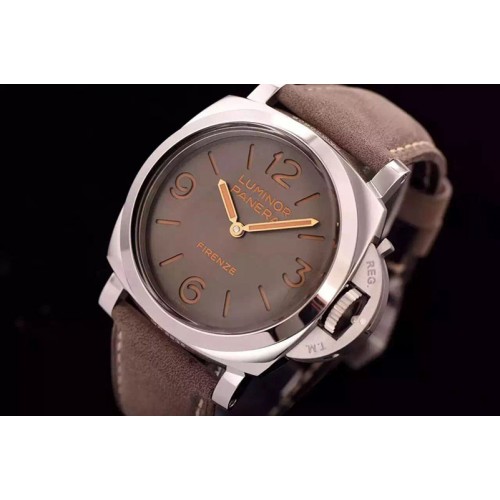 Panerai PAM 605 Q Luminer 1950 3 Days Firenze V6F Best Edition on Gray Asso Strap P3000