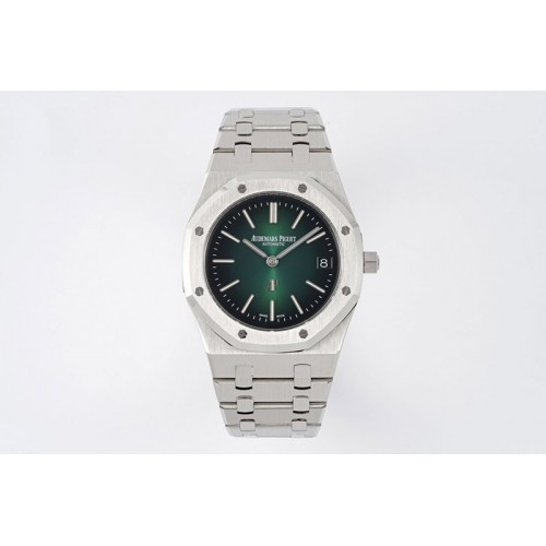 Audemars Piguet Royal Oak 39mm 16202 "50th Anniversary" SS ZF 1:1 Best Edition Green Textured Dial on SS Bracelet A7121