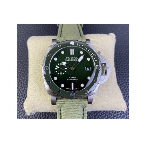 Panerai PAM1287 Y SBF 1:1 Best Edition Green Dial on Green Nylon Strap P900