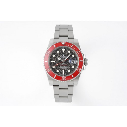 Rolex Submariner Sandblasted DIWF Best Edition Red Carbon Bezel Carbon Dial on SS Bracelet VR3135 Rolex Submariner Sandblasted DIWF Best Edition Red Carbon Bezel Carbon Dial on SS Bracelet VR3135