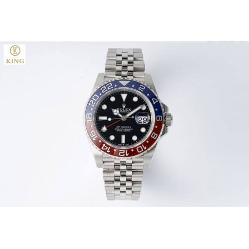 Rolex GMT Master II 126710 BLRO 904L SS KING Factory 1:1 Best Edition on Jubilee Bracelet K3285 CHS