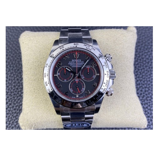 Rolex Daytona 116509 904L Clean 1:1 Best Edition Black Dial on 904L SS Bracelet SA4130