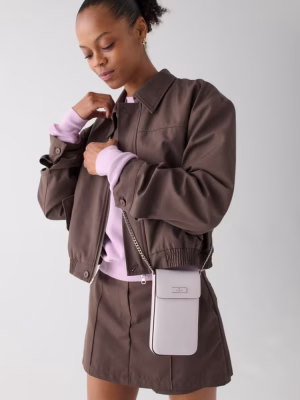 KATE SPADE Bridget Crinkle Patent Phone Crossbody - Lilac Moonlight ( Arriving In Delhi )